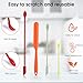 AOZUO Silicone Beauty Spatula, 4Pcs Mini Makeup Spatula Small Thin Spatula Set Cosmetics Lotion Spatulas for food Bottle Kitchen Jar Wax Waxing Body Hair Removal spatula