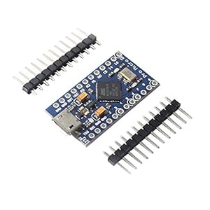 ICQUANZX Pro Micro ATmega32U4 5V / 16MHz modulekaart met 2 rijen pin-headers voor Arduino Leonardo Vervang ATmega328 Pro…