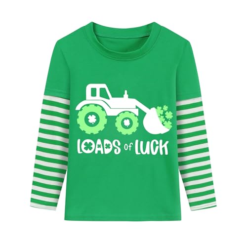 Kids St Patricks Day Shirt Boys Girls Saint Patrick's Shamrock