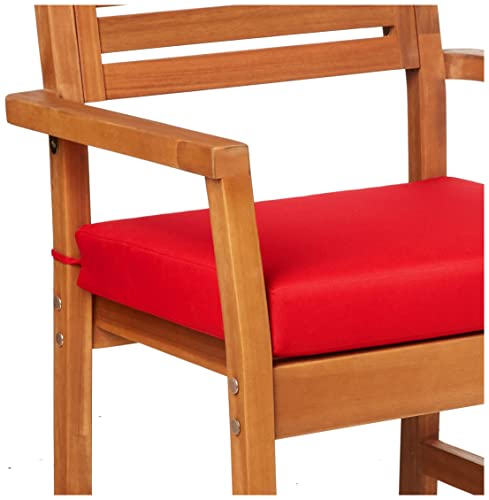 Amazon Aware Fsc Certified Outdoor Dining Chairs With Cushions, Acacia Wood, Set Of 2, Natural Finish #TOP5