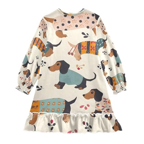 Nightgowns Sleepwear Lightweight Nightdress Soft Pajamas Dress Hedgehog Cup for 3-10 Years2