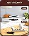 EDISHINE Bedside Lamps Set of 2, Touch Table Lamps with 2 USB Ports, Pleated Fabric Shade, 3 Way Dimmable Lamp for Bedroom, Living Room, Home Office, Wood (Bulb Included)