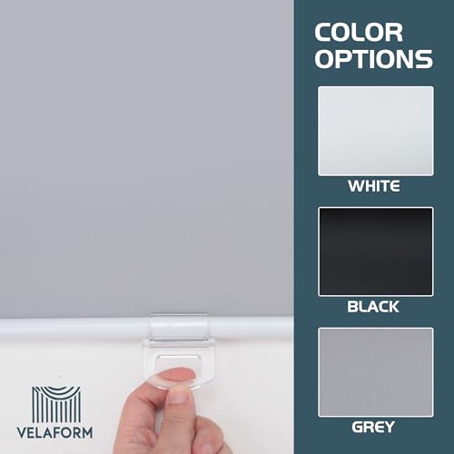 Cordless Roller Shades VELAFORM (62" W x72 H, Grey), Spring Retract by VELAFORM - Used condition - Image 9