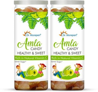 Dr. Morepen Amla Sweet and Healthy Candy for Kids Rich in Natural Vitamin C Lower Sugar Boosts Immunity & Digestion 400gms Amla Candy (2 x 200 g)