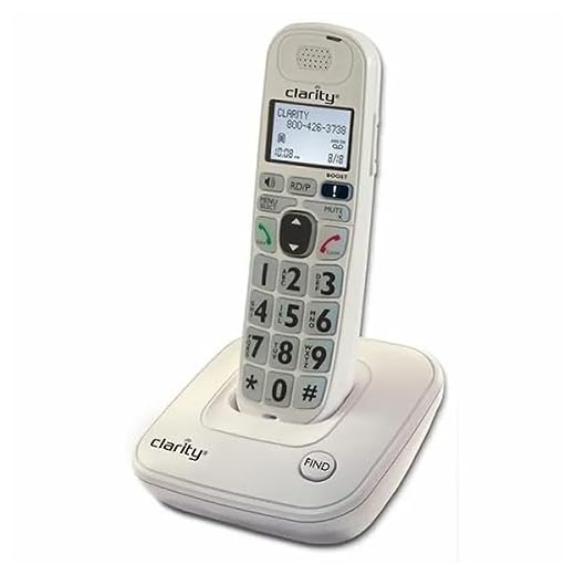 Clarity D704 40db Amplified/Low Vision Cordless Phone with CID Display