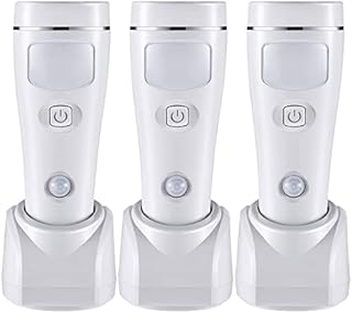 4 in 1 LED Rechargeable Plug in Flashlights, 3 Pack LED Emergency Lights for Home Power Failure, Plug in Power Outage Light, Power Failure Light with Motion Detection