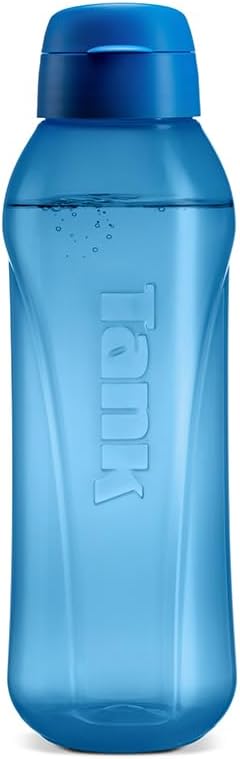 Tank Go, 800ml, Polypropylene Plastic Bottle, BPA Free, Leakproof - Blue