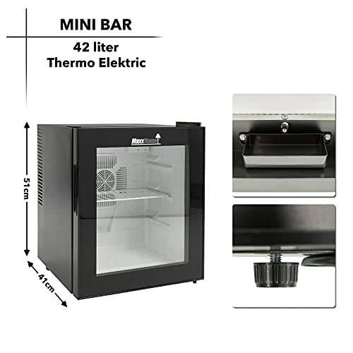 MaxxHome Mini koelkast 38L - 230V, enkeldeurs tafelmodel koelkast, retro design, geschikt voor thuis, kantoor en andere… - Image 8