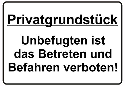 Netspares 138773272 - Cartel con mensaje"Privatgrundstück" Cover