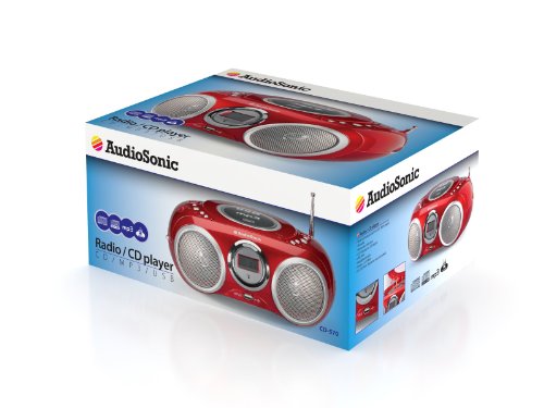 AudioSonic CD-570 CD Stereoradio (MP3, USB 2.0) rot - Image 6