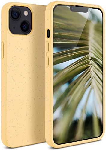 Coque iPhone 14 Plus écologique jaune pour un style de vie engagé