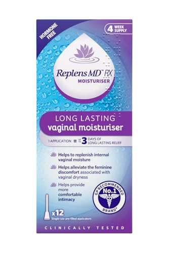 Replens Long Lasting Vaginal Moisturiser - Pack of 12 Applicators