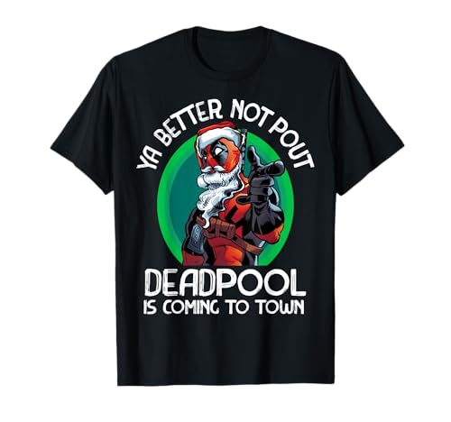 Marvel Deadpool Is Coming To Town Christmas T-Shirt