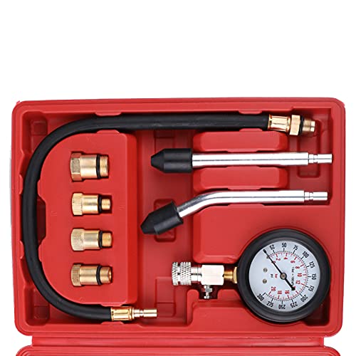 Romacci 8 PCS Testador de compressão de motor a gasolina Cilindro de gás de compressão conjunto de m