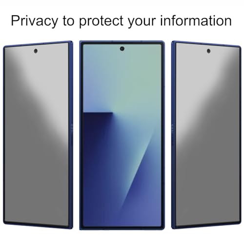 YIEDBCX 2 Pack for Samsung Galaxy Z Fold 8 Ultra Z Fold 7 Matte Privacy Screen Protector Outer Anti-Spy Tempered Glass Anti Glare Front Film Easy Installation by YIEDBCX - Used condition - Image 2