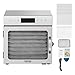 VEVOR Food Dehydrator Machine, 8 Stainless Steel Trays, 400W Electric Food Dryer with Adjustable Temperature & 24-Hour Timer, Food Dehydrator for Jerky, Meat, Fruit, Vegetables, Herbs, Dog Treats