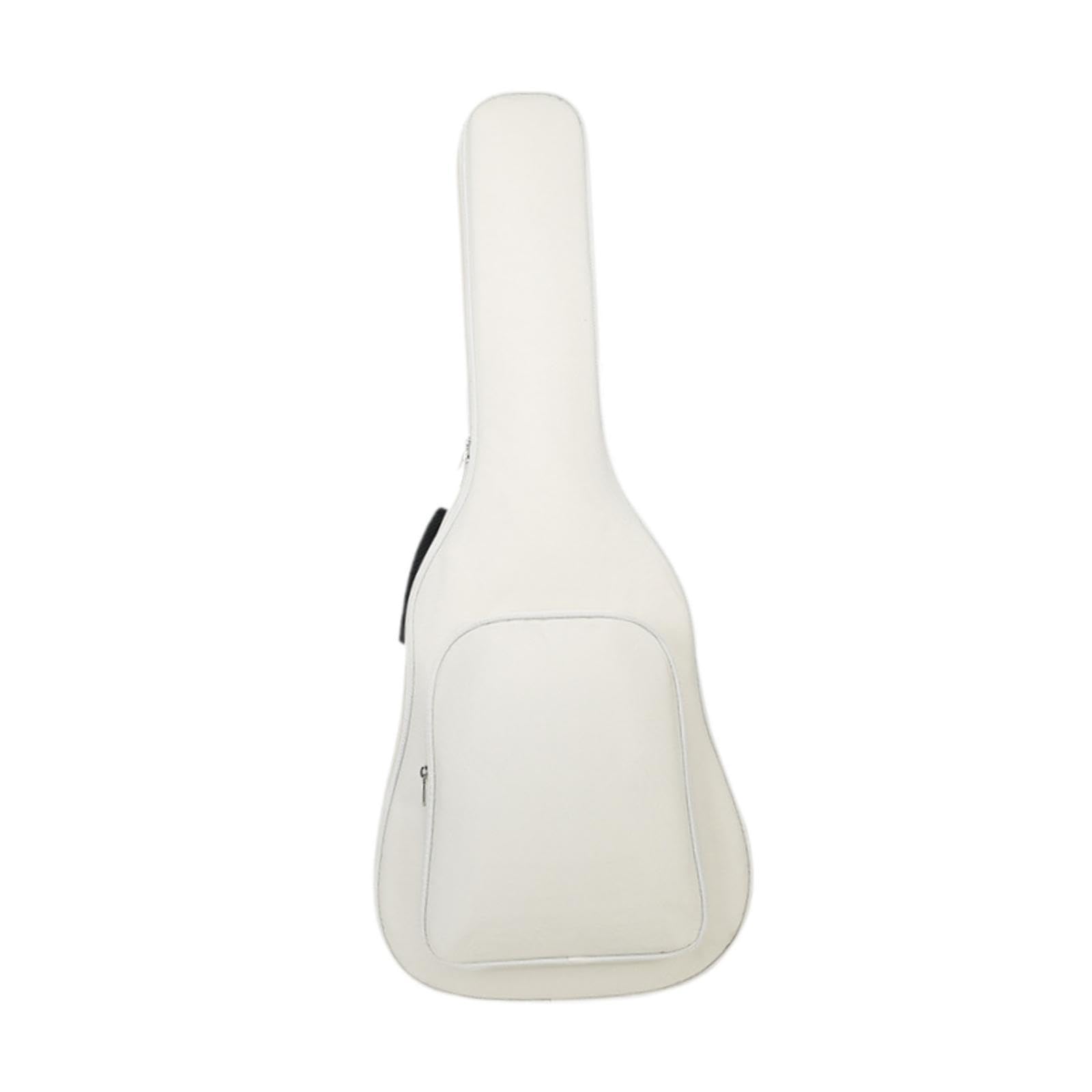 Custodia per Chitarra Da 41 Pollici con Cinghie Regolabili per Eventi All'aperto, Bianco