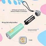 EverBrite Latarka LED, mała, jasnozielona, plastikowa latarka, 1 W, wyposażona w 3 baterie AAA
