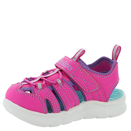 Skechers Skechers Kids Girls C-Flex Sandal 2.0-Playful TRE Sneaker, HOT Pink, 1.5 Little Kid