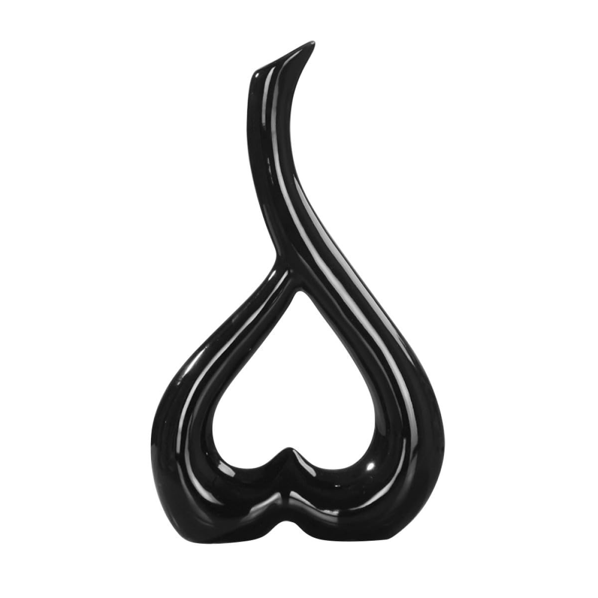 Vase en céramique noir pour sublimer votre bureau et salon moderne
