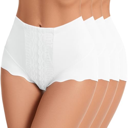 Opiniones y reviews de Braguitas y pantalones interiores para Mujer - los preferidos. 45 Pantalones cortos para mujer, ropa interior antirozaduras, calzoncillos tipo bóxer de cintura alta, pantalones cortos de cobertura completa, paquete de 4 unidades,...