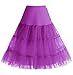 Produktbild Homrain 1950 Petticoat Vintage Retro Unterrock Reifrock Underskirt Crinoline für Rockabilly Kleid Festliche Damenrock Purple M