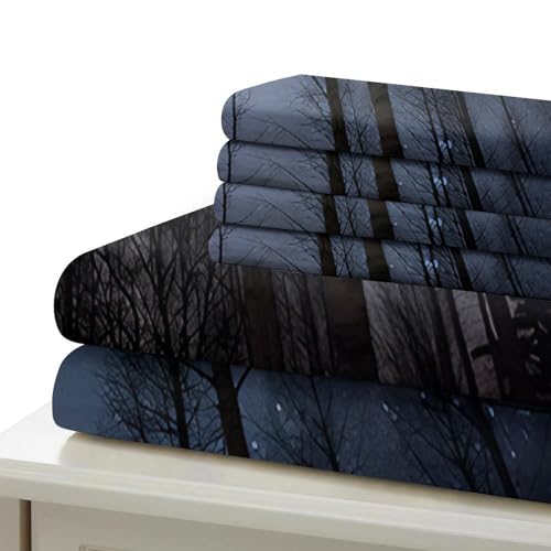 Parure de lit double canard microfibre effet super douce housse couette 200x200 résistante