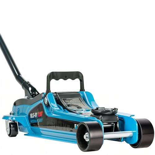 STIX Wagenheber Hydraulisch - Rangierwagenheber 2,5 T - Wagenheber Flach - Hubhöhe 85-365mm, 360°...