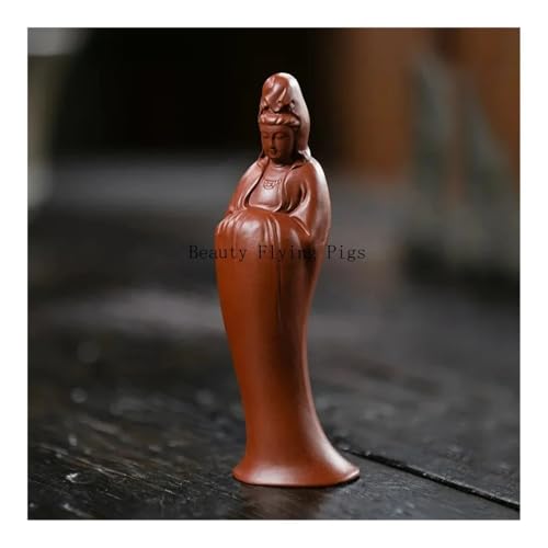 Statue Bouddha Guanyin en argile Yixing faite main pour thé - 4