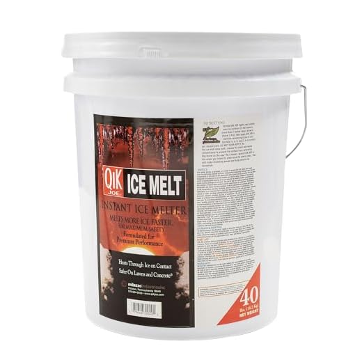 Qik Joe Instant Snow and Ice Melt for Sidewalks, Driveways, Steps, and Parking Lots, Deicer for Concrete, Asphalt, Wood, and Other Surfaces, Effective to -25 Degrees, 40 Pounds