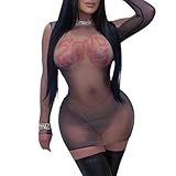 Women Sexy Mesh See Through Bodycon Mini Dress 3D Body Print Letter Graphic Night Club Party Dress Beige