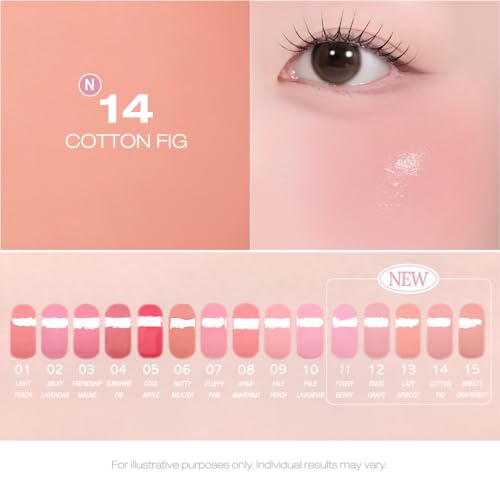 Image of PERIPERA SYRUPY TOK CHEEK Liquid Blush| Dewy Finish with Long-Lasting Hydration, Buildable & Blendable Color, Natural Glow for Cheeks, Safe for Sensitive Skin (14 COTTON FIG)