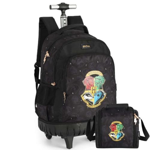 Kit Mochila Rodinha Juvenil Harry Potter com alça By Luxcel Ref 47633