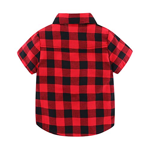 Image of Mud Kingdom Little Boys Dress Shirts Short Sleeve Cute Summer