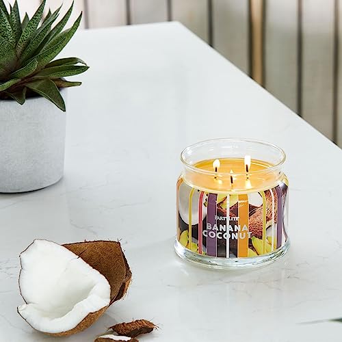 Partylite Banana Coconut 3 Wick Candle Jar #TOP1