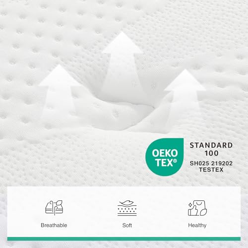 Image of Novilla Queen Mattress, 12 Inch Hybrid Pillow Top Mattress in a Box|Gel Memory Foam with Individual Pocket Springs, Motion Isolation, Pressure Relief, Quilted Cover, CertiPUR-US Certified