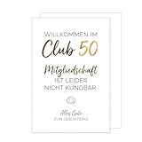 Edition Seidel Premium XXL Maxi Glückwunschkarte zum 50. Geburtstag mit Umschlag Format DIN A4. Geburtstagskarte Grußkarte Karte Klappkarte Spruch Alles Gute Frau Mann Smiley Humor edel (A4 G1044)