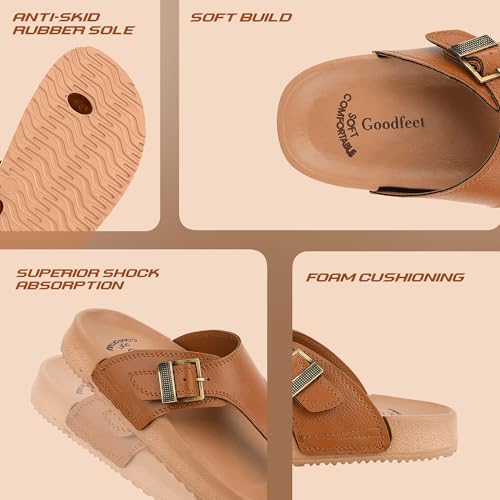 Image of Men's Slippers | Stylish & Comfortable Flip-Flop Slippers for Men | EVA Sole Material | Slip Resistant | Durable & Lightweight Men Chappal for Daily Use (GF-Eva-112)