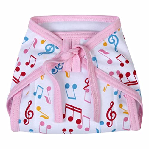 Image of Printed Cotton Hosiery Washable & Reusable Adjustable Cloth Langot Diaper with Insert Cushioned Padded Nappy Tying Langot for Babies- Pack of 15 (Medium, Multicolor)