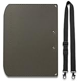 プラス A4サイズにおりたためる A3クリップボード+ ダークグレー 83-151 専用ストラップ 付