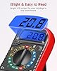 ULTRICS Digital Multimeter, Voltmeter Ammeter Ohmmeter with Test Leads Backlight LCD Display, Multi Tester Measures OHM AC DC Voltage Current Resistance Circuit Continuity Diodes Electric Tester #4