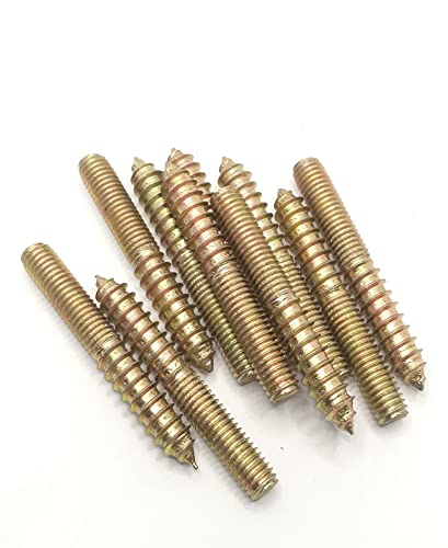 Image of Hanger Bolt M8x60 Double Headed Bolt Self-Tapping Screw for Furniture 10Pcs