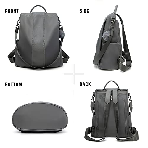 PINCNEL Women Backpack Purse Waterproof Nylon Anti-theft Rucksack Lightweight Shoulder Bag - Thumbnail 7