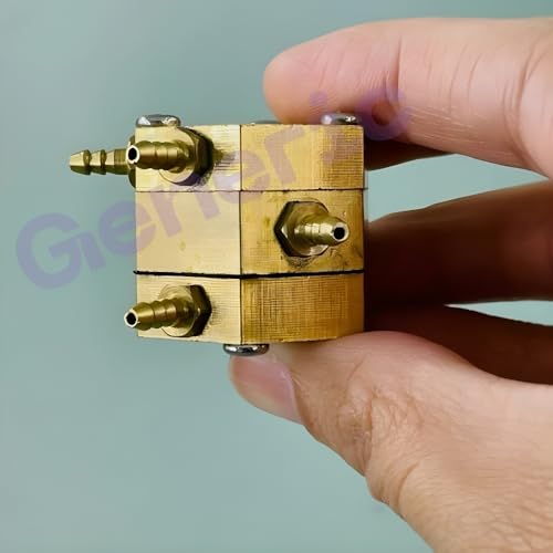 Image of Dental Hexagonal Water & Air Control Valve for Dental Chair - 5mm Nipple Dual Flow Dental Chair Valve | Water Air Retractive Hexagonal Valve | Dental Unit Replacement Spare Part (Pack of 1)