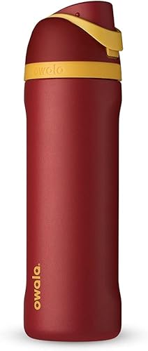 Miniatura 2 de Owala Harry Potter FreeSip - Botella de agua aislada de acero inoxidable, 24 onzas, Gryffindor y botella de agua de silicona, funda protectora