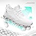 Men's Fashion Sneakers Blade Slip on Walking Running Shoes Tennis Casual Comfort Non Slip Work Sport Athletic Trainer White 6.5