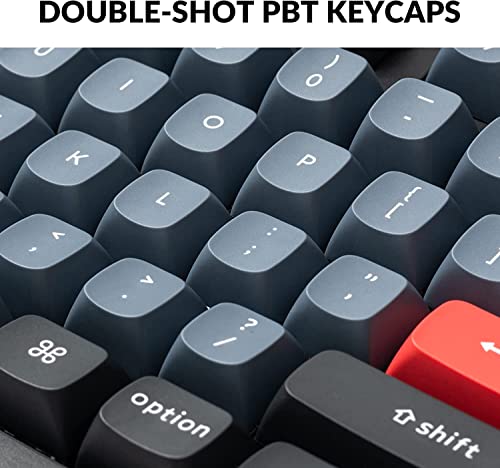 Image of Keychron V6 Wired Custom Mechanical Keyboard, Full-Size QMK /VIA Programmable with Hot-swappable Keychron K Pro Brown Switch Compatible for Mac Windows Linux (Frosted Black-Translucent)