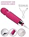 Cordless Wand Massager 10 Powerful Speeds 20 Modes, Handheld Personal Body Back Neck Shoulder Massager Rechargeable Waterproof