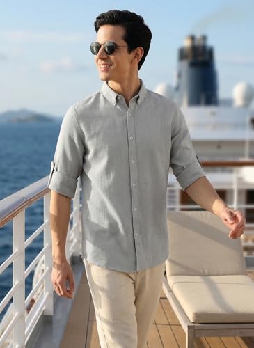 Image of Thomas Scott Men's | Solid | Textured Fabric | Full Sleeve | Slim Fit | Polyester-Blend | Spread Collar | Casual Shirt