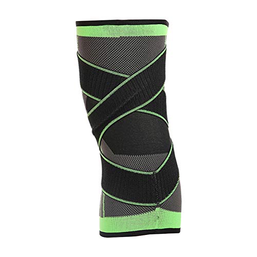Lioobo 2 peças de compressão joelheira, joelheira com alça ajustável para alívio da dor de artrite,